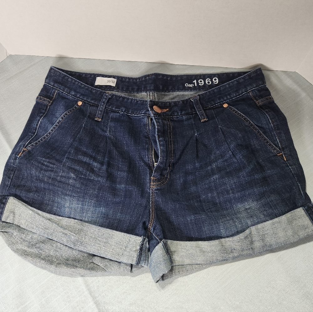 Gap Women's Denim Shorts - Dark Blue